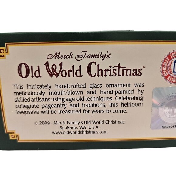 Louisiana State Pennant Mouth-Blown Hand Painted Glass Ornament LSU Tigers - Picture 11 of 16